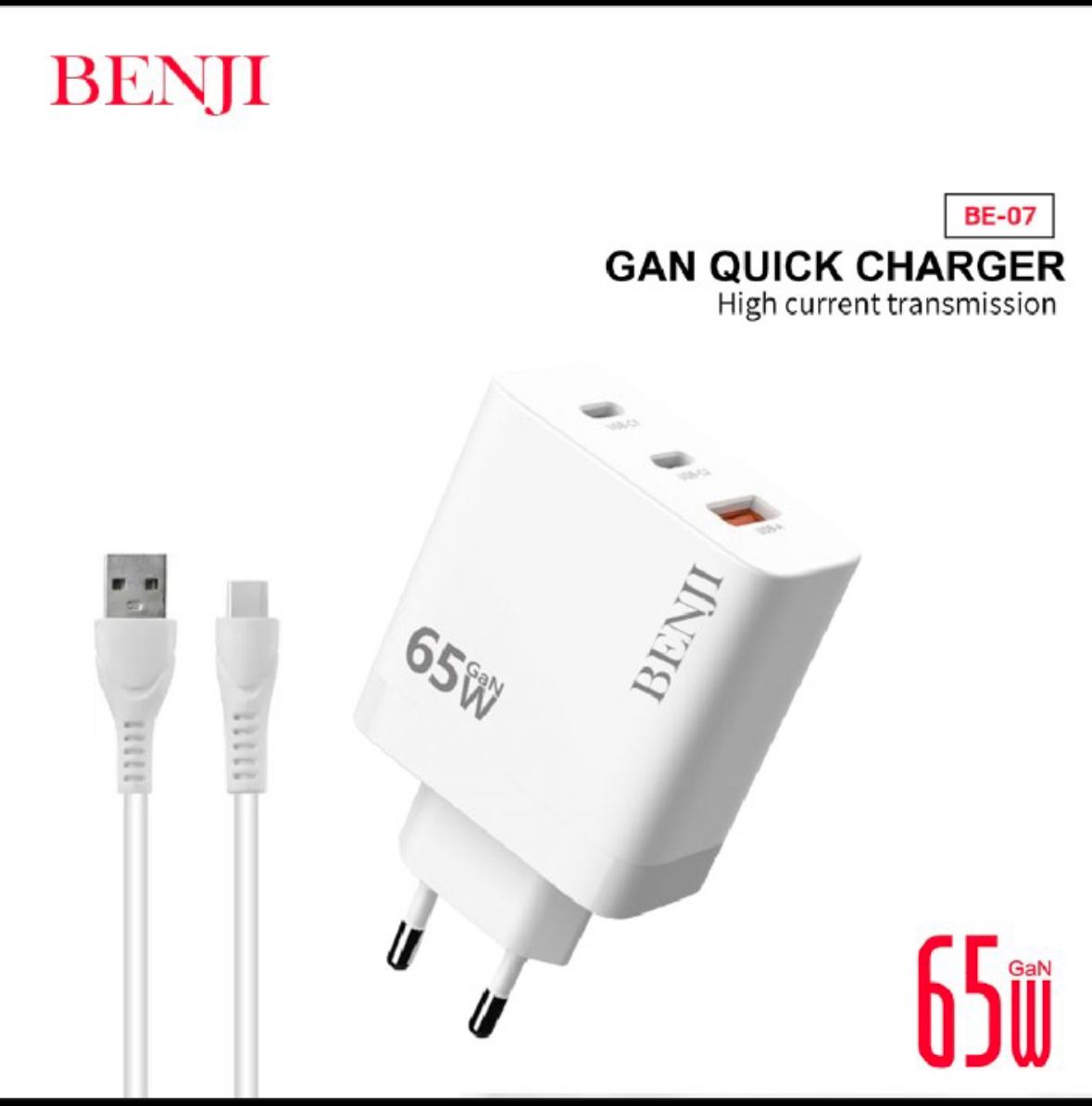65W Fast Charging Block 3.0 – Super Fast USB Charger Adapter For All Phone