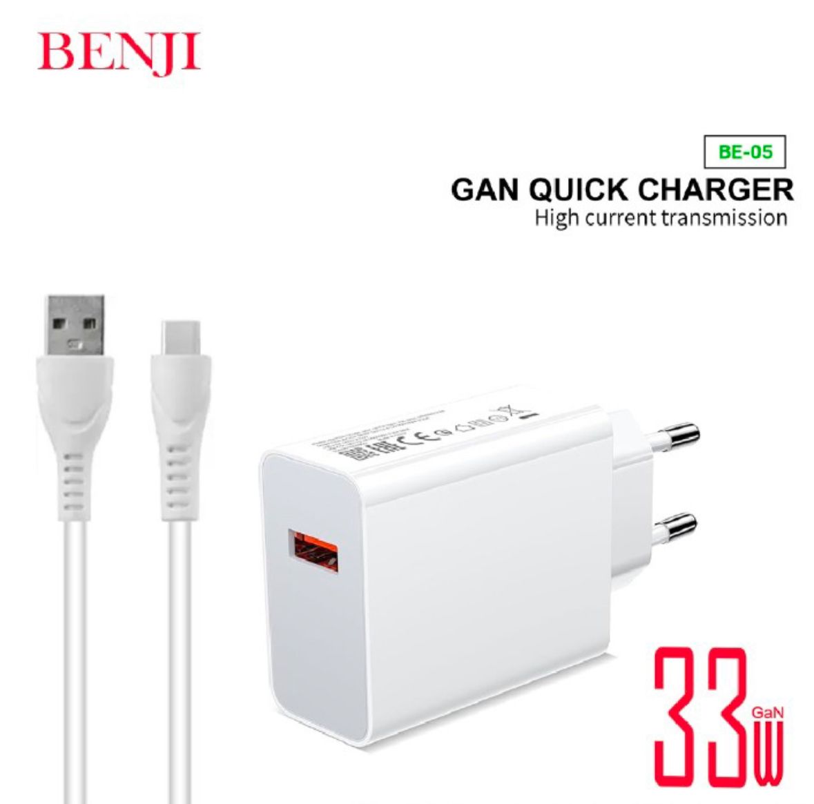 33W Fast Charging Block 3.0 – Super Fast USB Charger Adapter