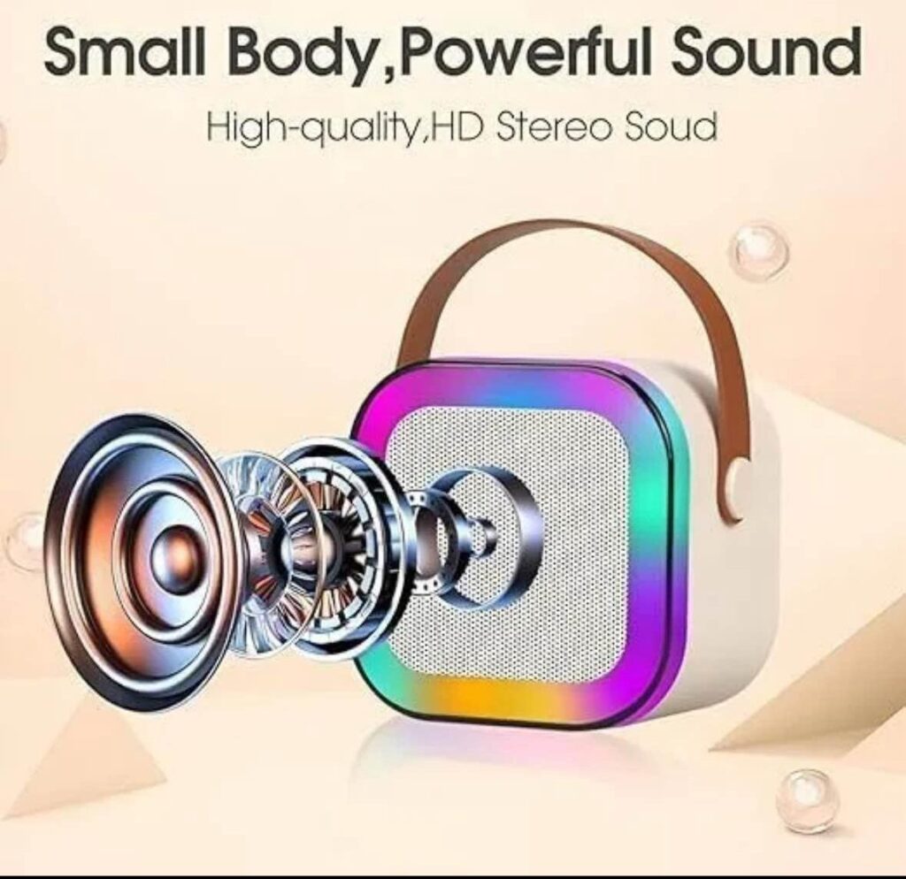 K12 Bluetooth Speaker with Mini Wireless Karaoke