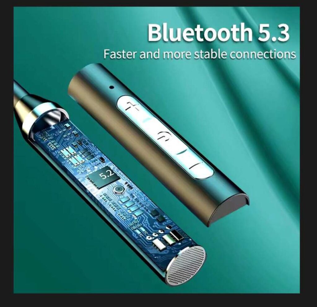 Neckband Bluetooth Headphones in Ear Wireless Earphones with Microphone Game Mode USB-C Fast Charging, for Workout Running Sport Work - CNB 07