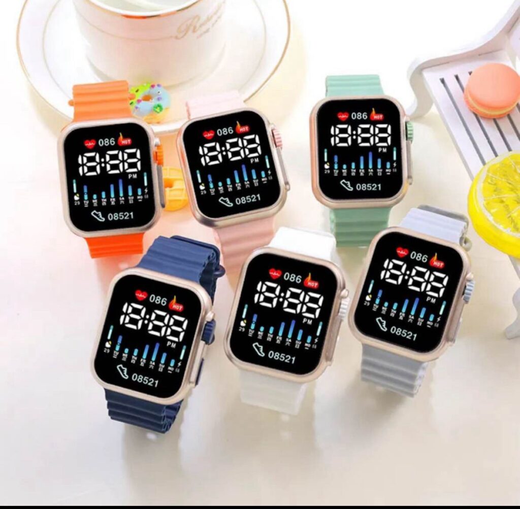 New P8 LED Digital Watch Stylish Sports Watch for Kids