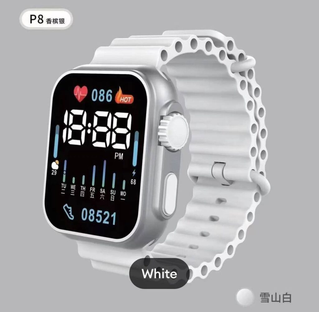 New P8 LED Digital Watch Stylish Sports Watch for Kids