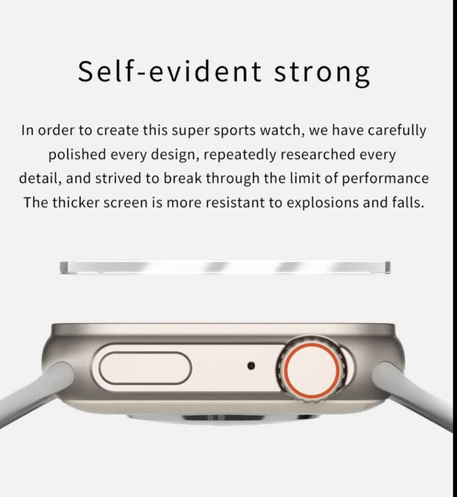 TW8 Ultra Smart Watch NFC BT Calling Full Touch 1.96 IPS Screen Heart Rate Smart Watch for Men Women